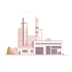 side view of a minimalist power plant