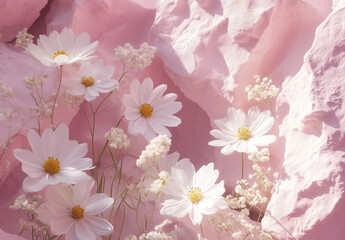 Beautiful composition spring flowers. Bouquet of pink tulips flowers on pastel pink background. Valentine's Day, Easter, Birthday, Happy Women's Day, Mother's Day.
Flat lay, top view, copy