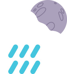 Weather illustration icon flat art design
