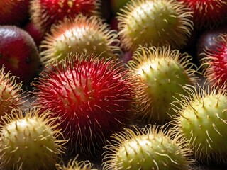 close up photo of rambutan fruit