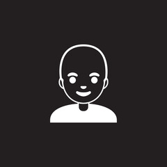 Bald Person Icon
