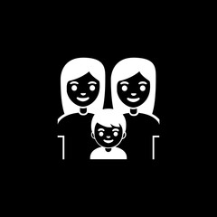 Two Mothers with Son
