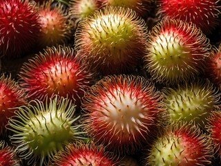 close up photo of rambutan fruit