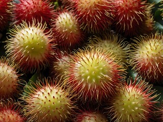 close up photo of rambutan fruit