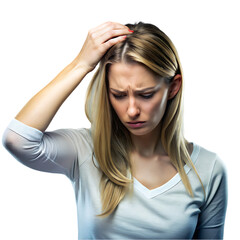 Fototapeta premium Suffering young woman touching her sore elbow