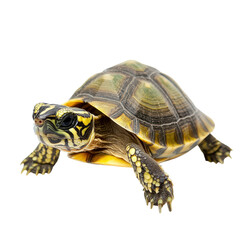 Obraz premium Tortoise Isolated on White Background for Wildlife and Nature Themes on transparent background