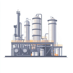 side view of a minimalist manufacturing plant