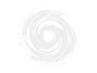 white bright spiral galaxy isolated on white or transparent png