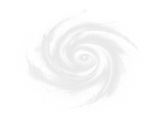 white bright spiral galaxy isolated on white or transparent png