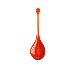 Sweet Chili Sauce Dripping for Culinary Use on transparent background