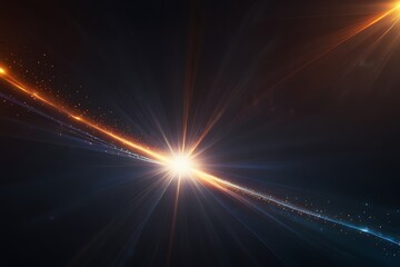 Lighting  lens flare background 