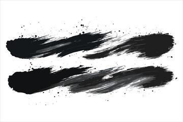 Black Ink Brush Stroke Splatter Vector, Black Ink Brush Stroke Splatter Silhouettes, set of ink splashes
