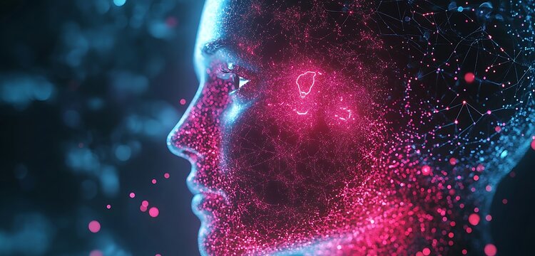 futuristic interface technology with artificial intelligence