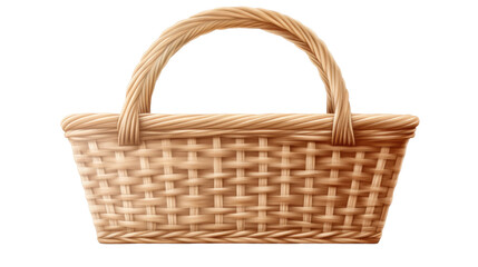 Obraz premium Rustic Woven Picnic Basket 