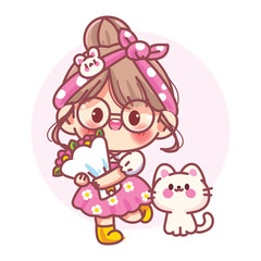 Sunny Tales cartoon Vector Illustration