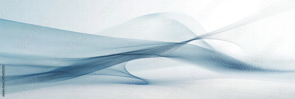 Fototapete abstract wind lines creating a serene and flowing atmosphere with smooth transitions in light shades