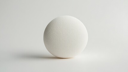 A white, round tablet with a thin edge on a white background. front view