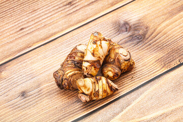 Natural organic raw ginger root