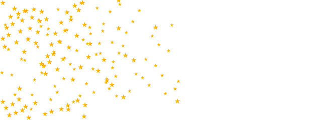 Golden falling confetti pattern on transparent background. Repeating gold glitter pattern. Yellow and orange dots wallpaper. Celebration Christmas, New Year or birthday party decoration