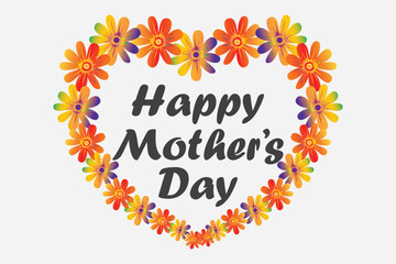 Fototapeta premium Happy Mother's Day Vector Illustration Design To Celebrate The Happy Mother's Day, Happy Mother's Day Vector Design