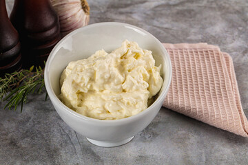 Italian soft young cheese stracciatella