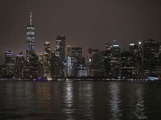 Manhattan skyline, New York City, NYC, horizon, gratte-ciel, architecture, ville, urbain, métropole, États-Unis, Amérique, Big Apple, Empire State Building, One World Trade Center, Freedom Tower, Chry