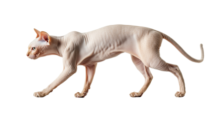 Elegant Sphynx Cat in Profile 