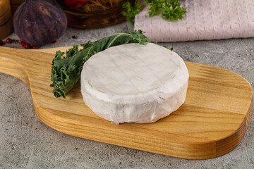 Gourmet round creamy Camembert cheese