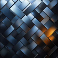 Fototapeta premium A modern, abstract woven pattern showcasing a blend of dark and metallic shades with subtle highlights, perfect for design projects.