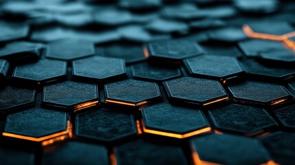 Obraz premium hexagonal dimention with artistic color 