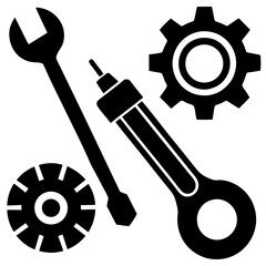 Vector Illustration of Tools for Maintenance and Repair