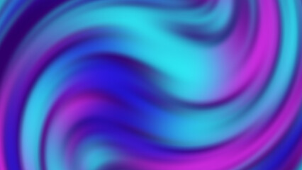 Obraz premium Abstract swirl design with vibrant blue, purple, and turquoise gradients blending smoothly. Features dynamic motion and soft textures. Suitable as a modern artistic backdrop