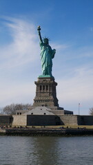 Fototapeta premium Manhattan skyline, New York City, NYC, horizon, gratte-ciel, architecture, ville, urbain, métropole, États-Unis, Amérique, Big Apple, Empire State Building, One World Trade Center, Freedom Tower, Chry