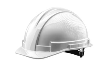Construction hard hat used for safety at a building site during daytime work