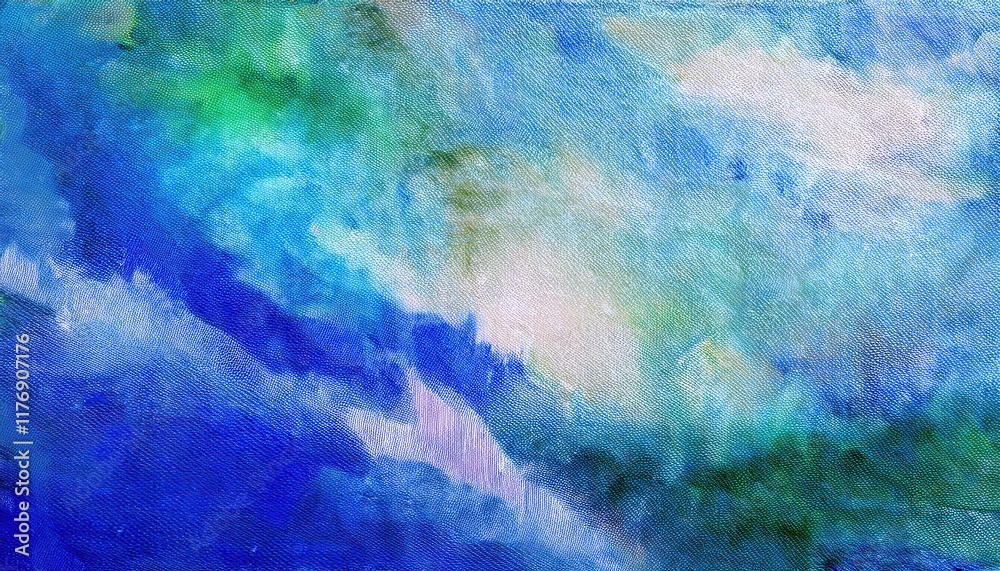 Poster Mesmerizing Abstract Blue and Green Texture with Fine Wavy Lines, Subtle Gradient Flow, and Rippling Patterns for Digital Design Banner