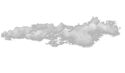 Obraz premium Fluffy clouds realistic cutout on transparent background.
