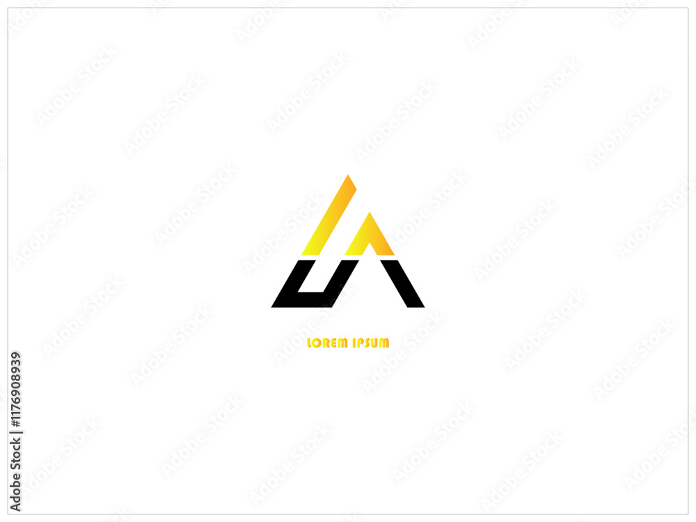 Fototapete font customise logo design ,vector , illustration and unique design logo which contain a brand ident