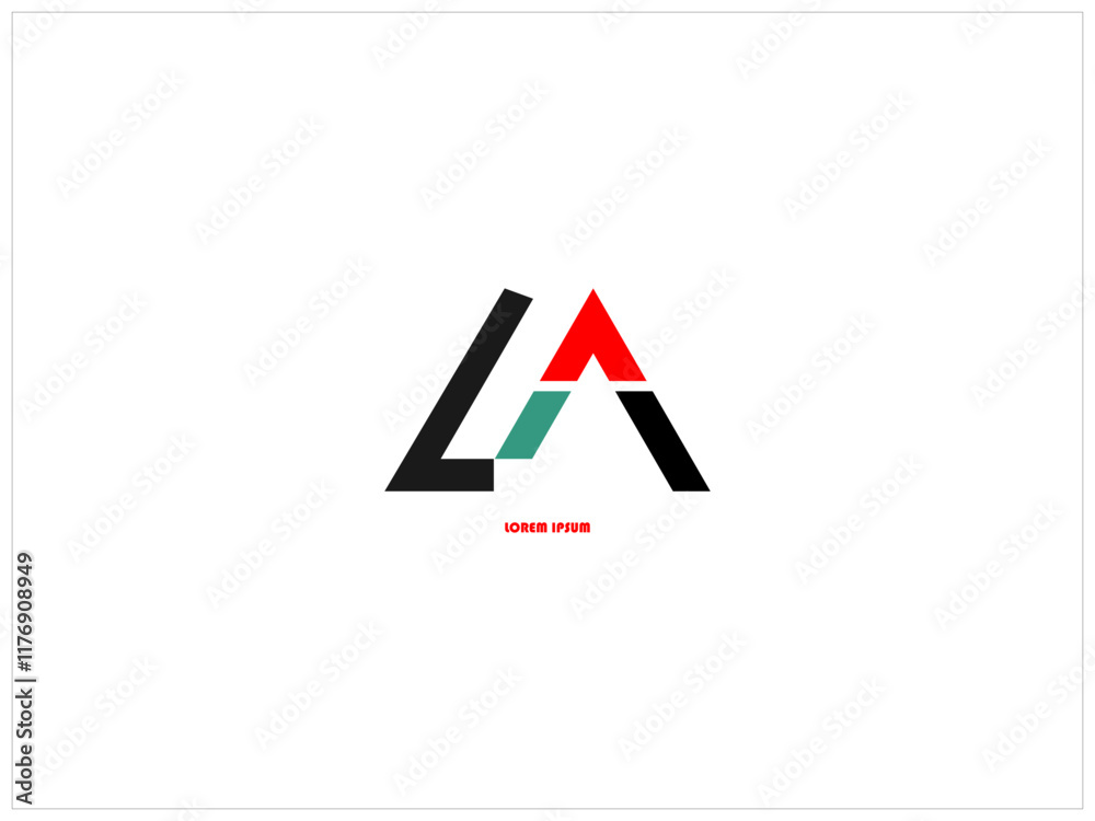 Fototapete font customise logo design ,vector , illustration and unique design logo which contain a brand ident