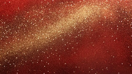 Festive holiday red and gold glittery background for celebrations digital vibrant abstract christmas spirit