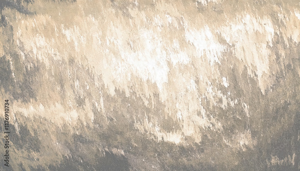 Aufkleber Abstract beige and white textured background with brushstroke patterns, perfect for minimalist design, interior decor, and art projects.
