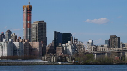 Manhattan skyline, New York City, NYC, horizon, gratte-ciel, architecture, ville, urbain, m&eacute;tropole, &Eacute;tats-Unis, Am&eacute;rique, Big Apple, Empire State Building, One World Trade Center, Freedom Tower, Chry