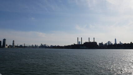 Manhattan skyline, New York City, NYC, horizon, gratte-ciel, architecture, ville, urbain,...