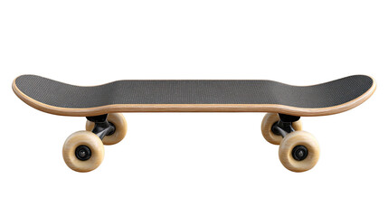 Skateboard Deck: A classic, wooden skateboard deck with four wheels, ready for action and adventure. This photo is perfect for showcasing the design and details of a skateboard deck. 