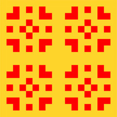 Pixel seamless pattern vector background for business or decoration