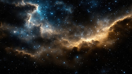 Obraz premium High resolution cosmic scene with stars and nebulae in space