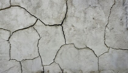 Obraz premium Cracked Concrete Wall Soil Texture for Structural Issues Analysis, Background Design, or Urban Decay Concept in Architecture and Art