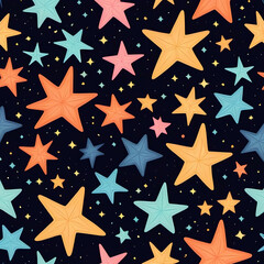 Obraz premium seamless stars pattern