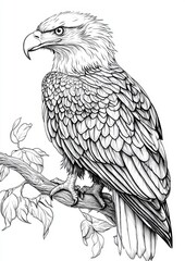 Fototapeta premium Eagles Coloring Pages