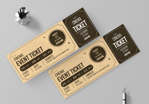 Movie Event Ticket Template