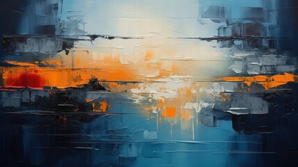 Vibrant Abstract Texture with Warm and Cool Color Palette for Artistic Representation and Interior Decoration